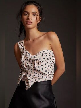 Maeve Bow-Tie One-Shoulder Tank